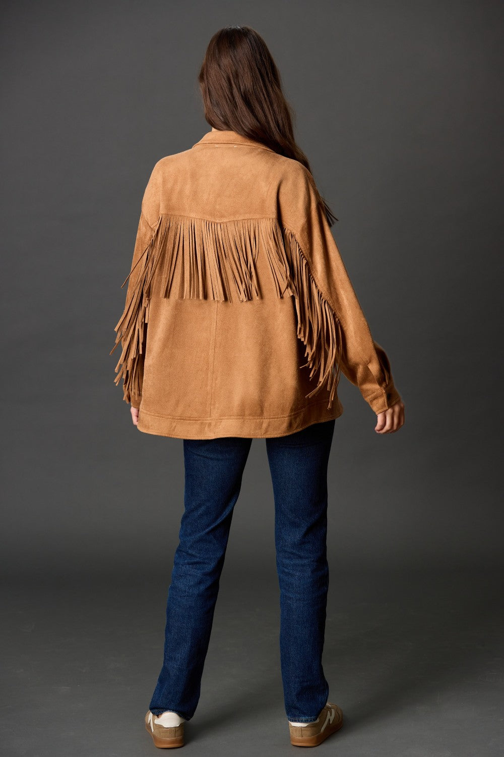 Suede Fringe Jacket