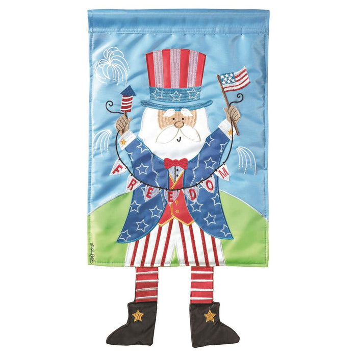 Crazy Leg Uncle Sam Flag