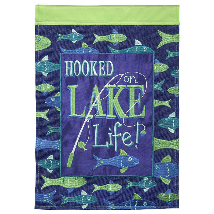 Lake Life Garden Flag