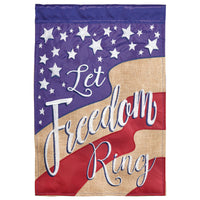 Let Freedom Ring Garden Flag