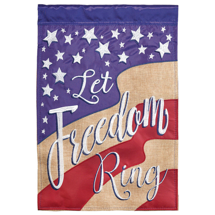 Let Freedom Ring Garden Flag