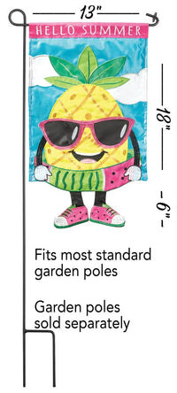 Crazy Leg Hello Summer Flag