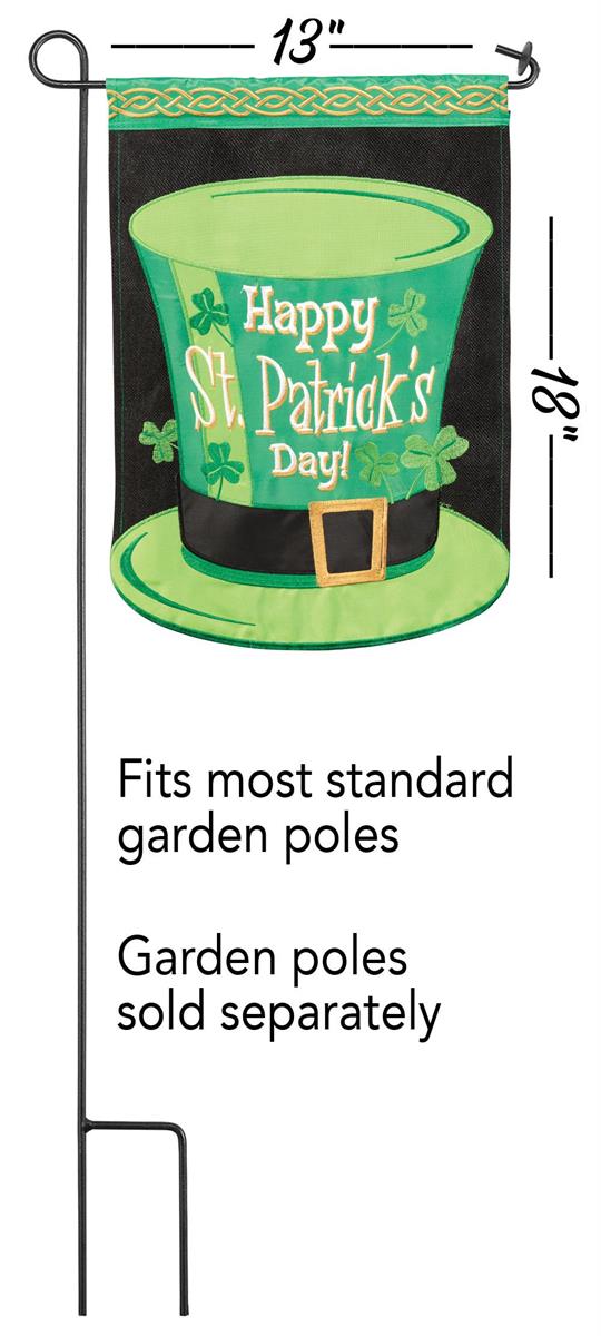 St Patrick's Day Garden Flag