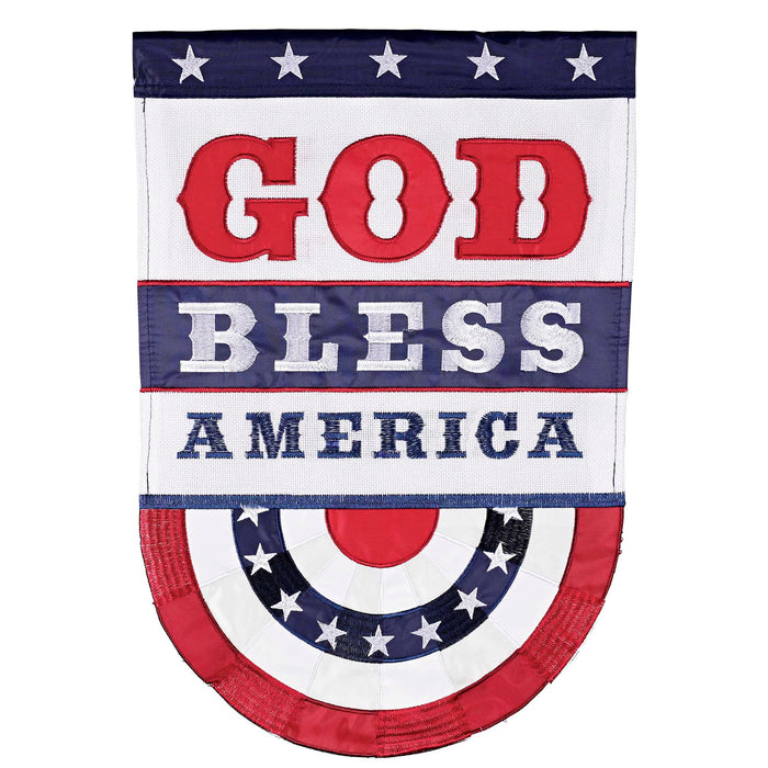 God Bless America Garden Flag