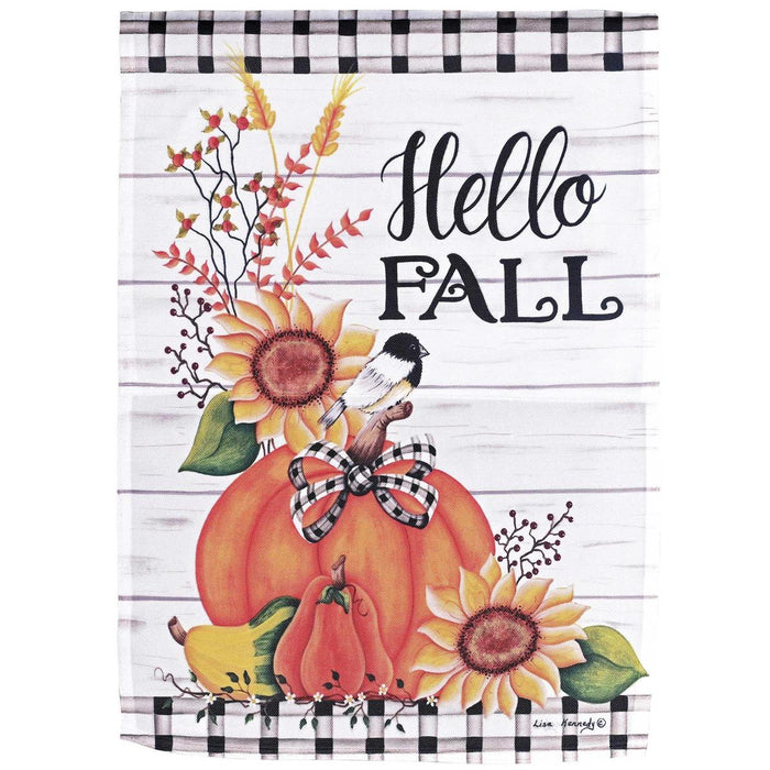 Hello Fall Garden Flag