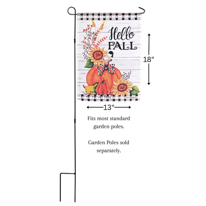 Hello Fall Garden Flag