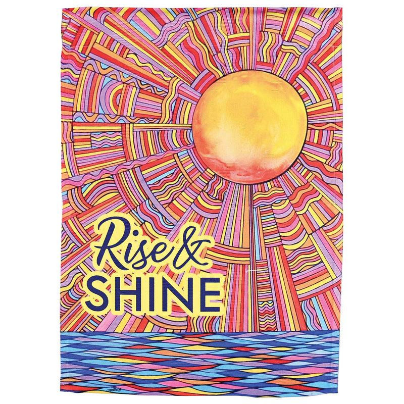 Sun Rise and Shine Garden Flag