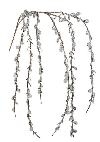 Beaded Glitter Branch Spray