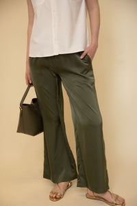 Satin Wide Leg Pants
