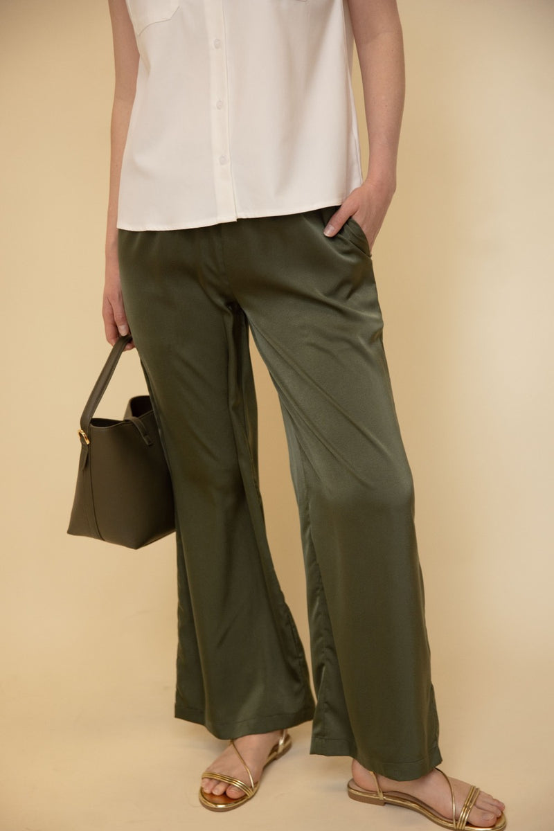 Satin Wide Leg Pants