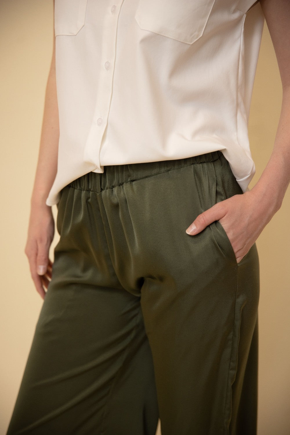 Satin Wide Leg Pants
