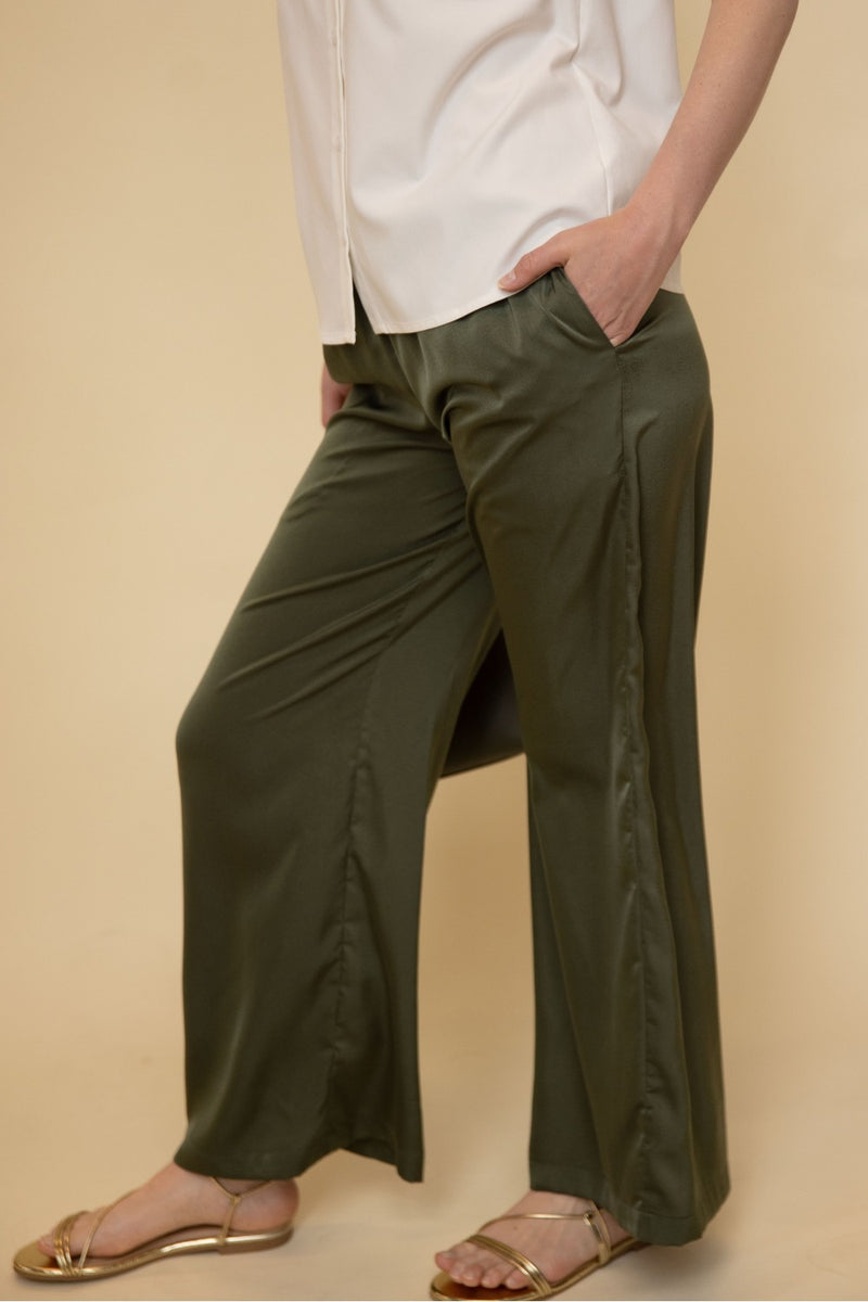 Satin Wide Leg Pants