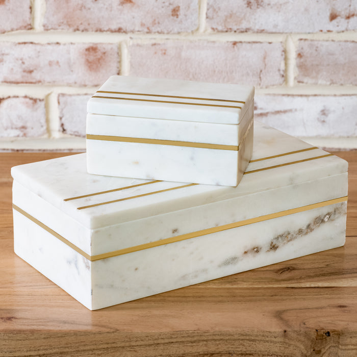 Marble Brass Box