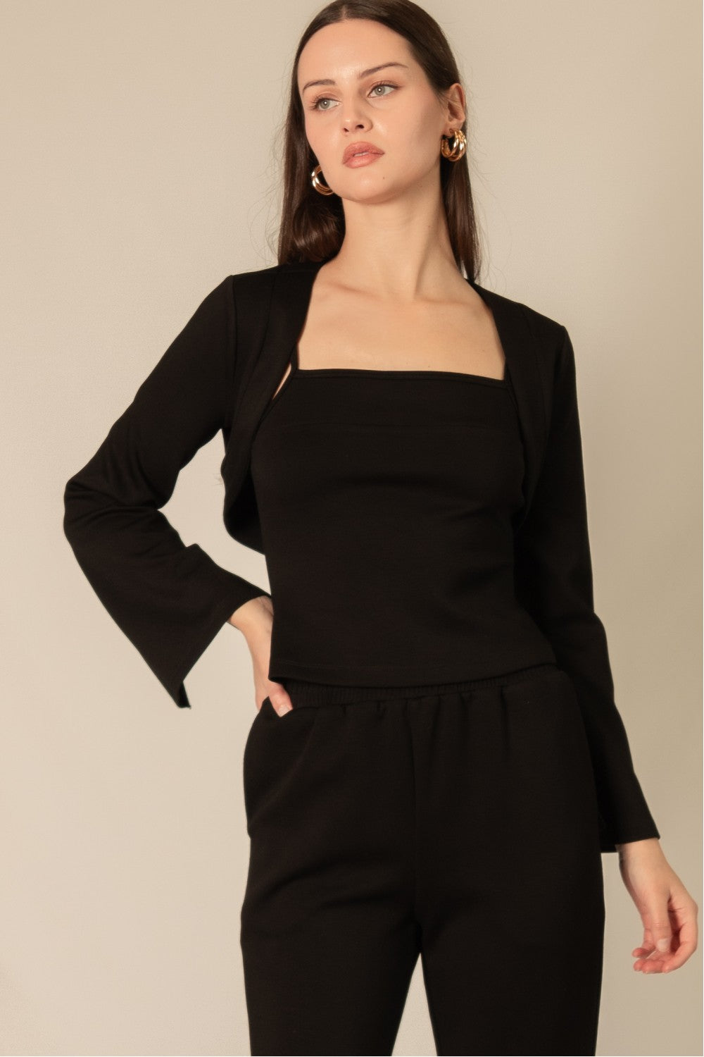 Cropped Bolero Cardigan