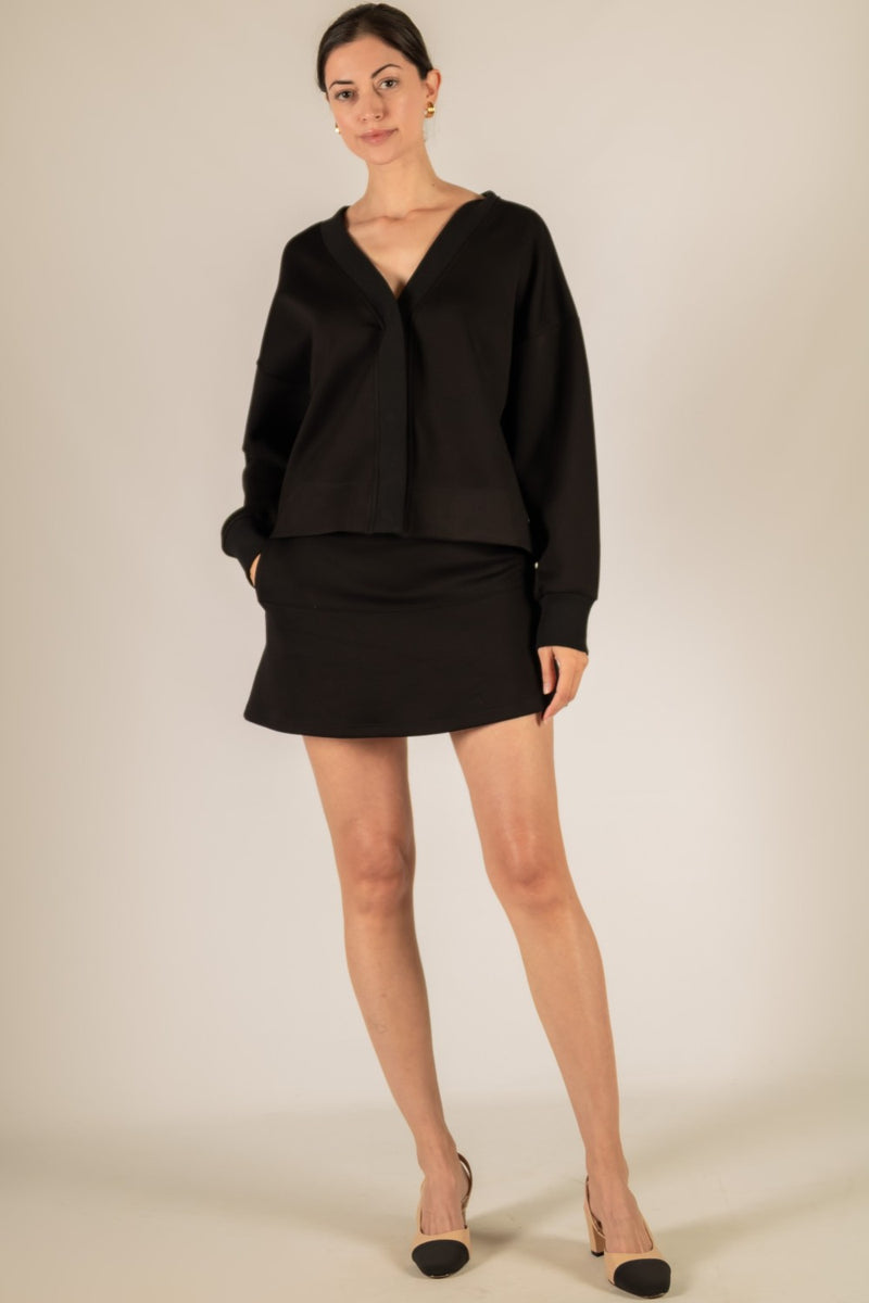 Oversize Cropped Cardigan