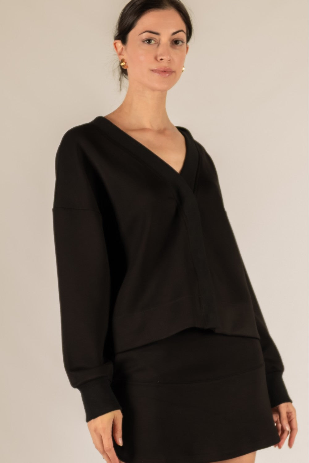 Oversize Cropped Cardigan