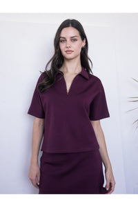 Modal Quarter Zip Top