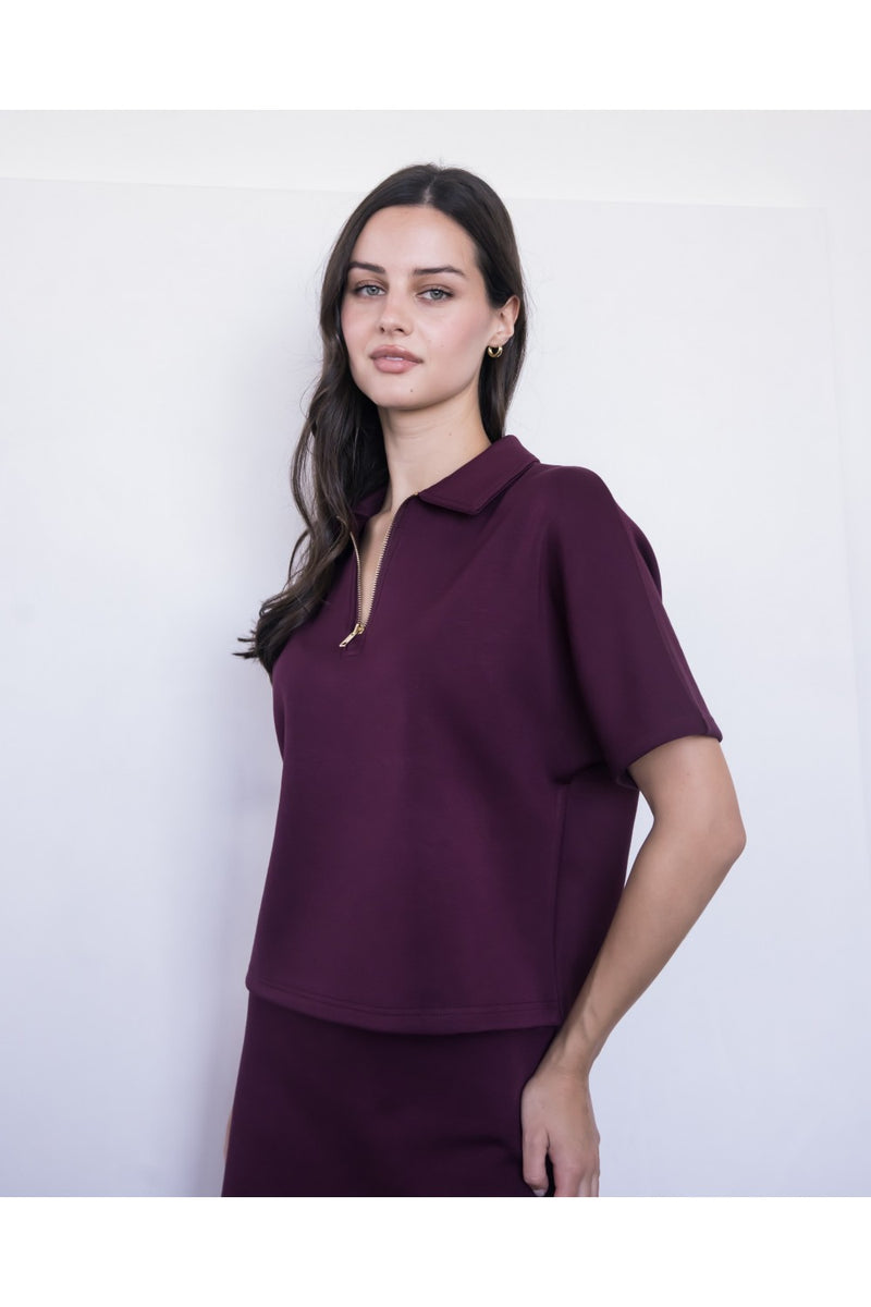 Modal Quarter Zip Top