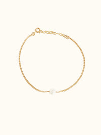 Pearl Curb Chain Bracelet
