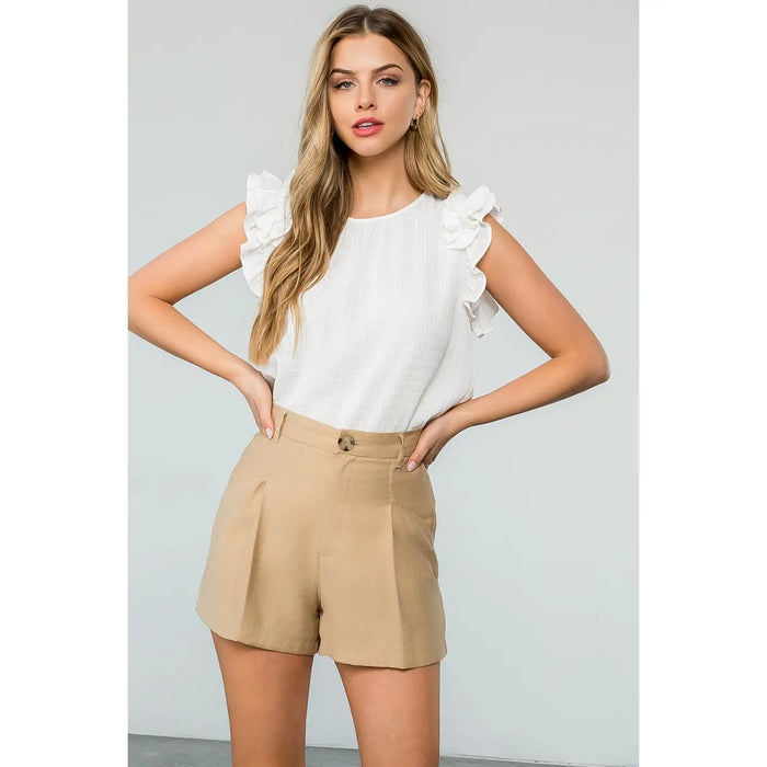 Ruffle Sleeve Top