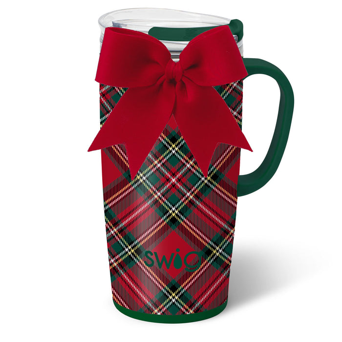 Christmas Plaid Travel Mug 22 oz