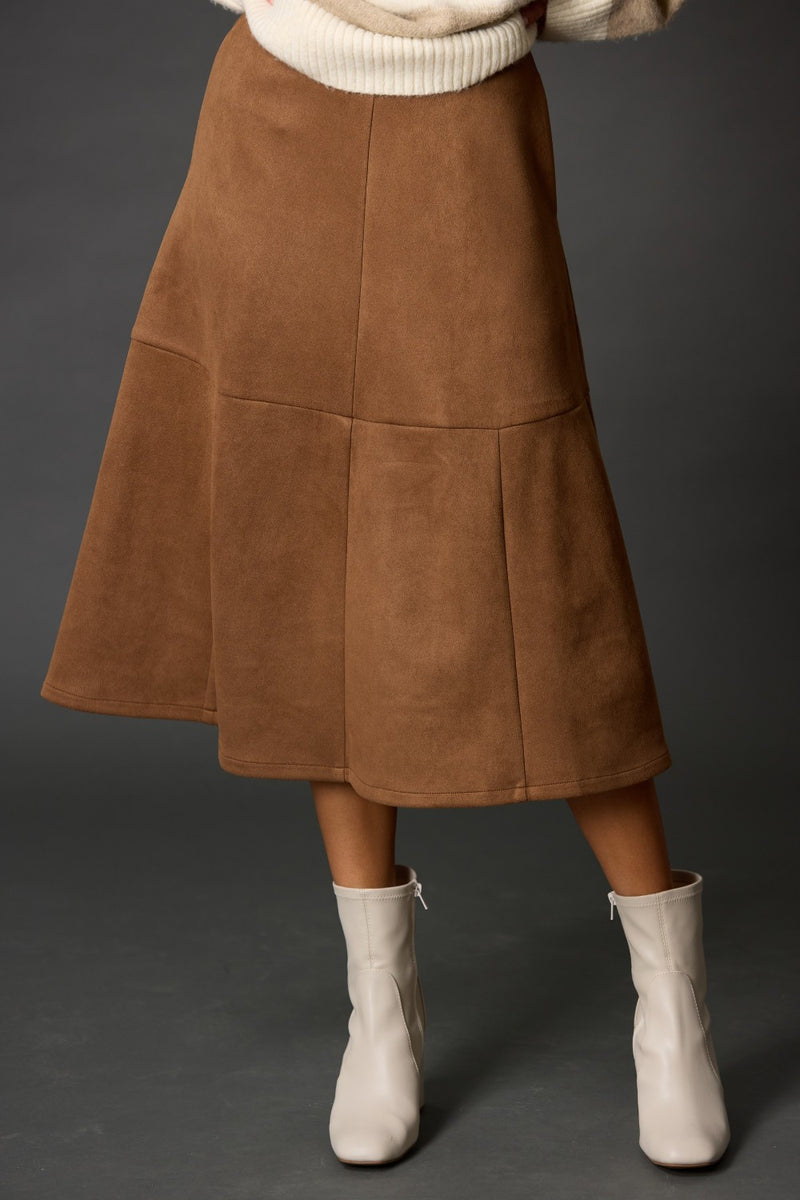 Faux Suede Skirt