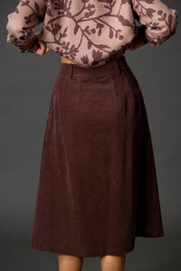 Corduroy Midi Skirt