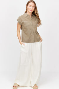 Woven Button Up Shirt