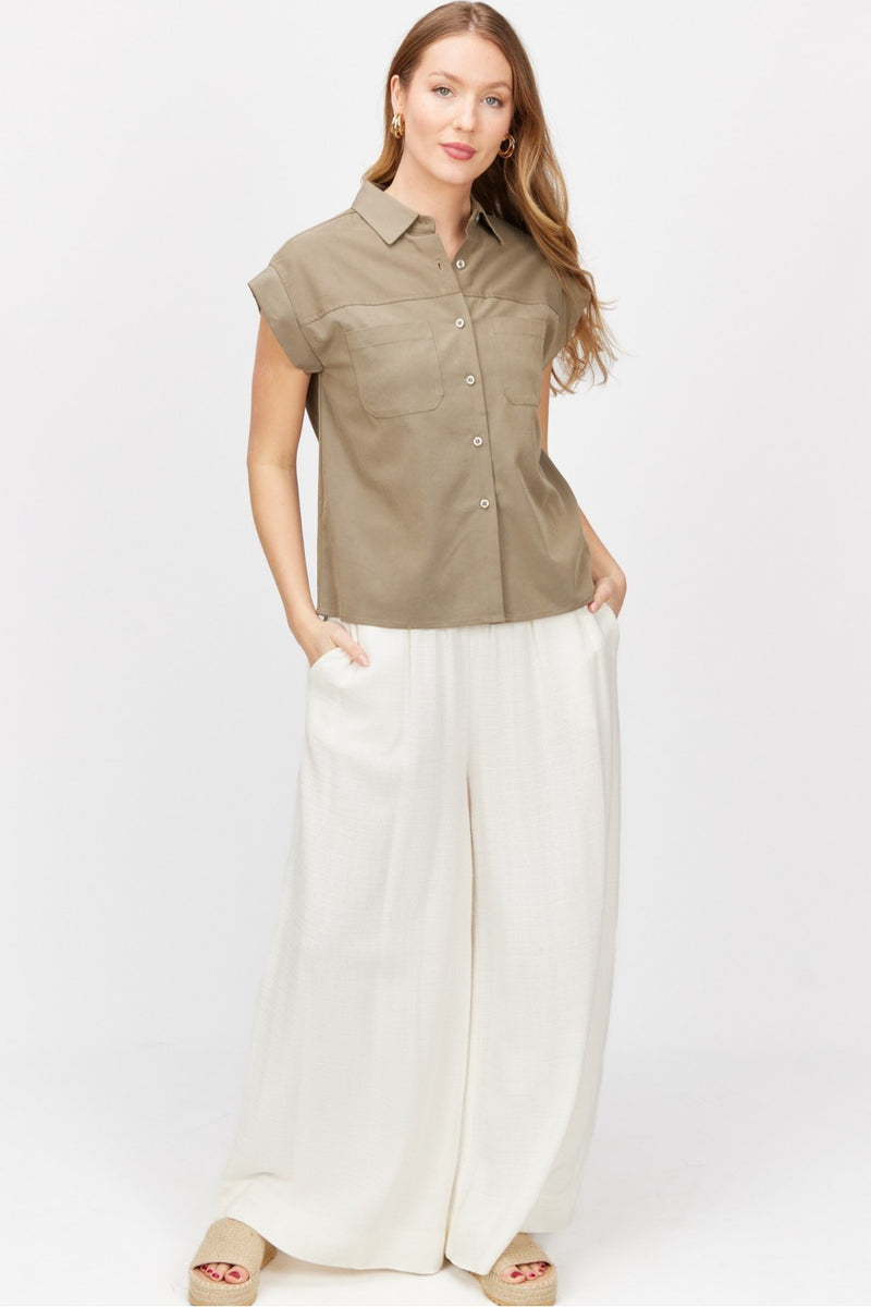 Woven Button Up Shirt