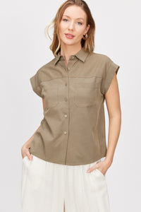 Woven Button Up Shirt