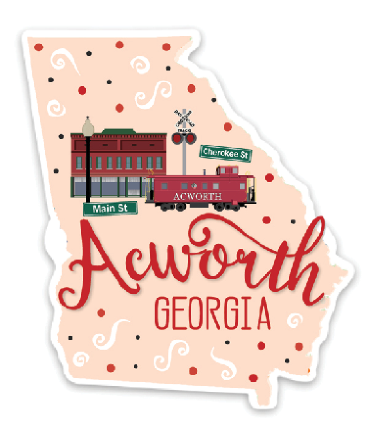 Acworth Landmarks Sticker