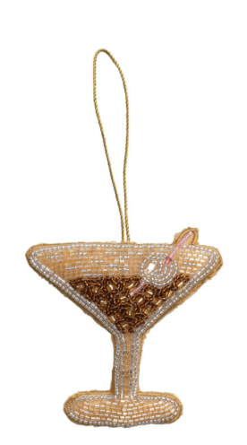 Beaded Cocktail Ornament