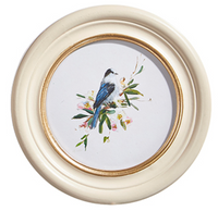 Bird Round Framed Print