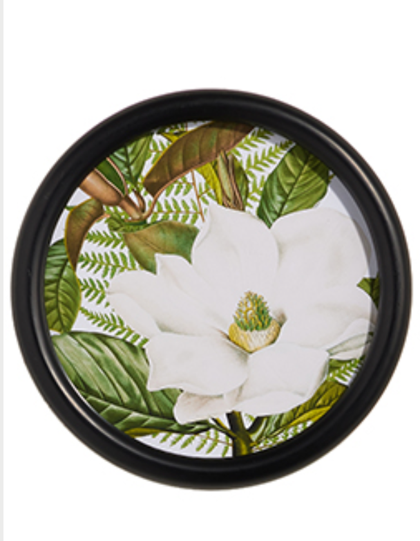 Magnolia Round Framed Print