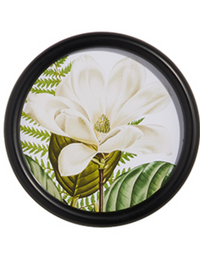 Magnolia Round Framed Print