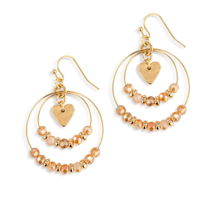 Beaded Love Earrings