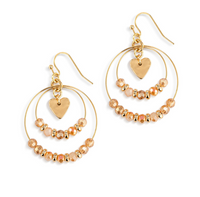 Beaded Love Earrings