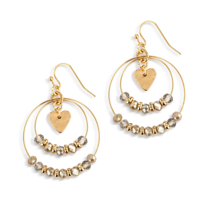 Beaded Love Earrings