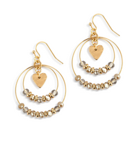 Beaded Love Earrings