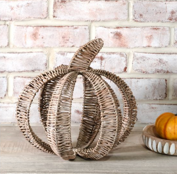 Slotted Willow Pumpkin
