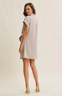 Waist-Tie Shirt Dress
