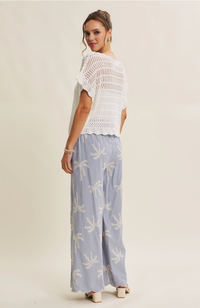 Open Weave Crochet Sweater