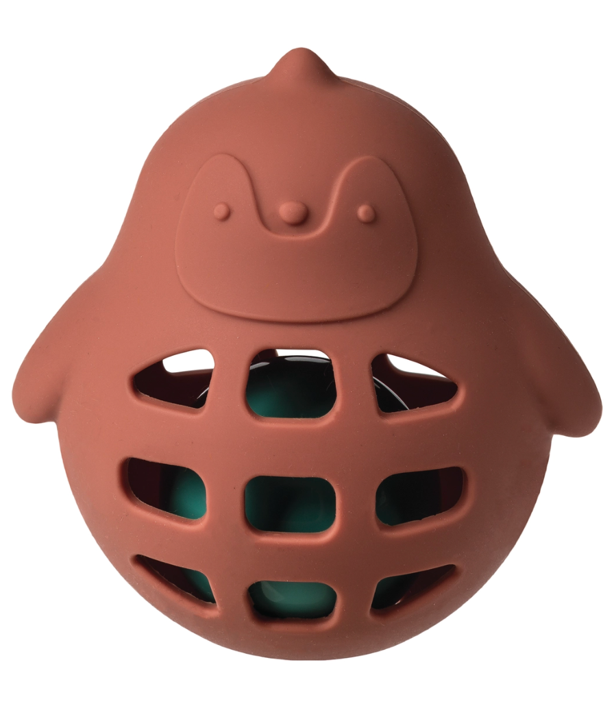 Simply Silicone Penguin Roly Rattle