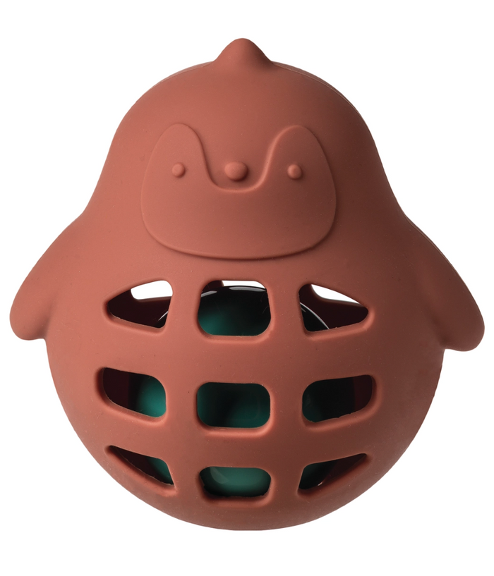 Simply Silicone Penguin Roly Rattle