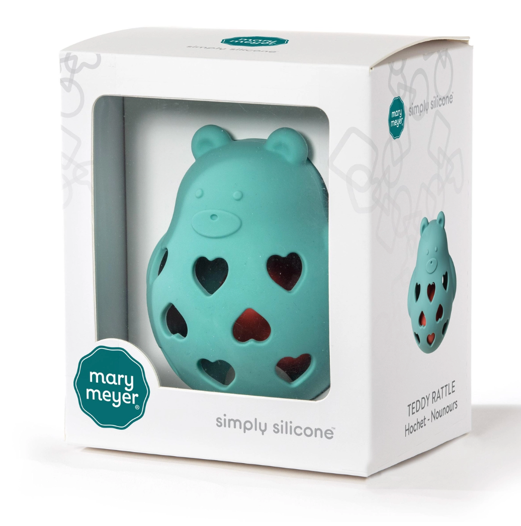Simply Silicone Teddy Roly Rattle