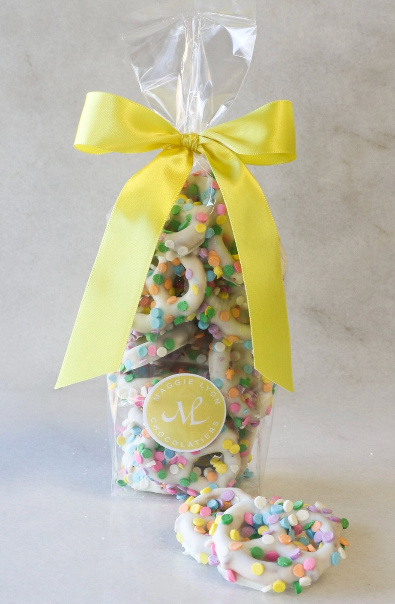 Spring White Chocolate Covered Pretzels