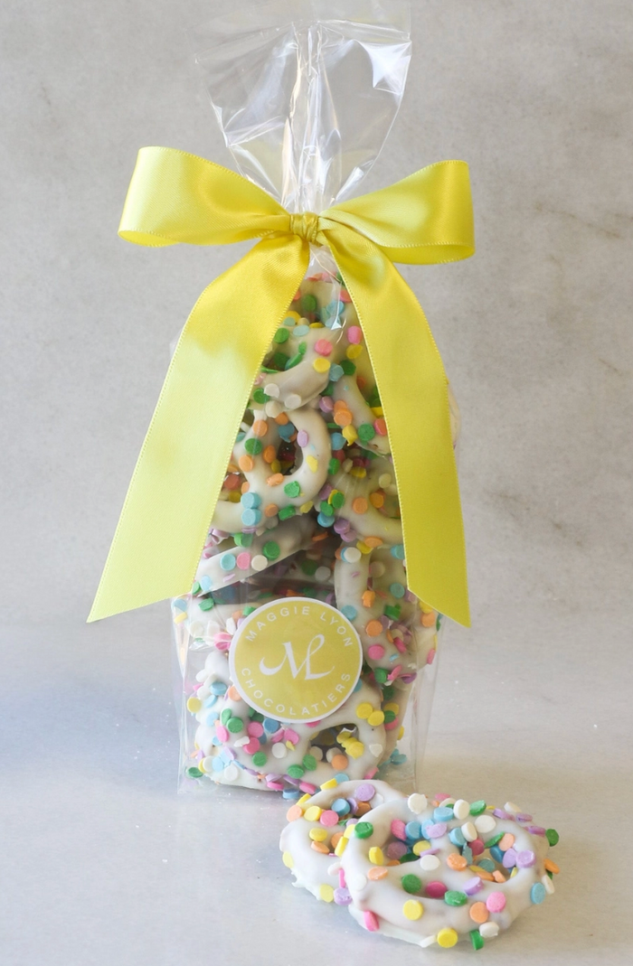 Spring White Chocolate Covered Pretzels