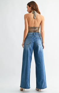 High Rise Loose Straight Jean