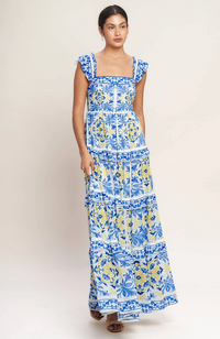 Printed Woven Maxi Dress
