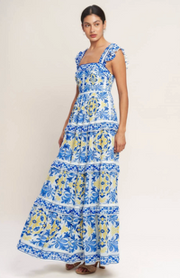 Printed Woven Maxi Dress